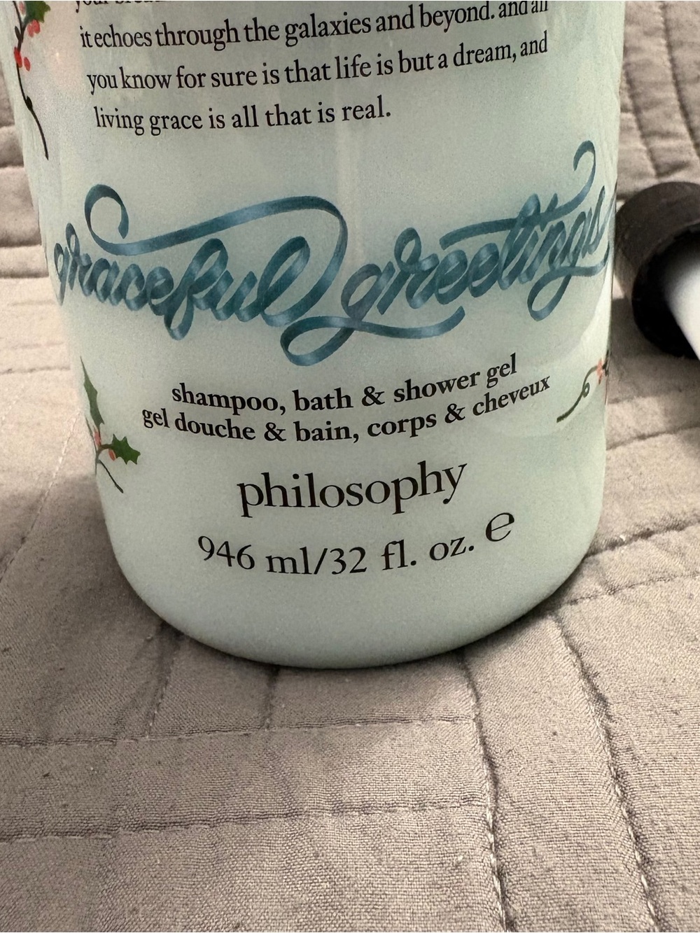 Philosophy Living Grace 3 in 1 Shampoo, Bath & Shower Gel 32oz - Picture 3 of 5